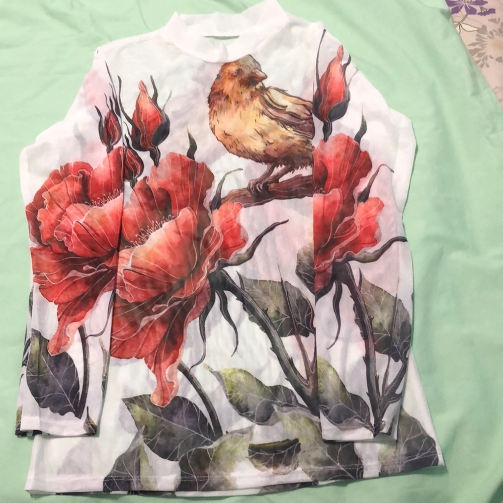 Mock neck top - Picture 2 of 2